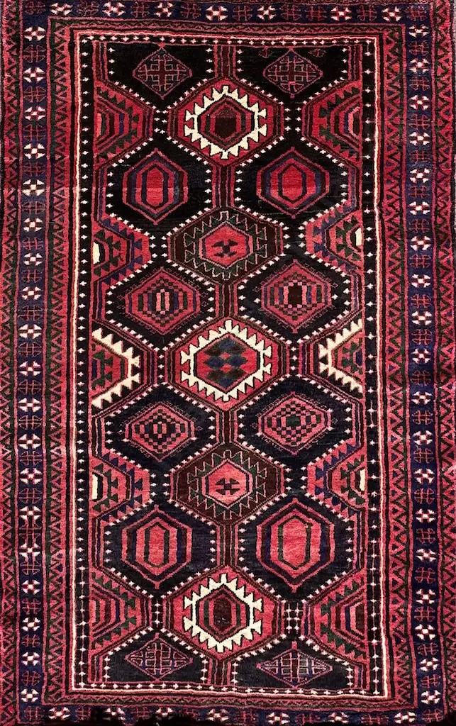 Persian Lori Rug - Geometric Iranian Weaving, 260x160cm Image 1++