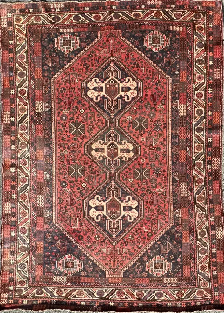 Nomadic Qashqai Rug - Nomadic Tribal Weaving, 300x210cm Image 1++
