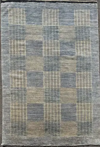 Gabbeh Rug - Woven in Afghanistan, Contemporary Scandi Finish, 280x190cm Image 1++