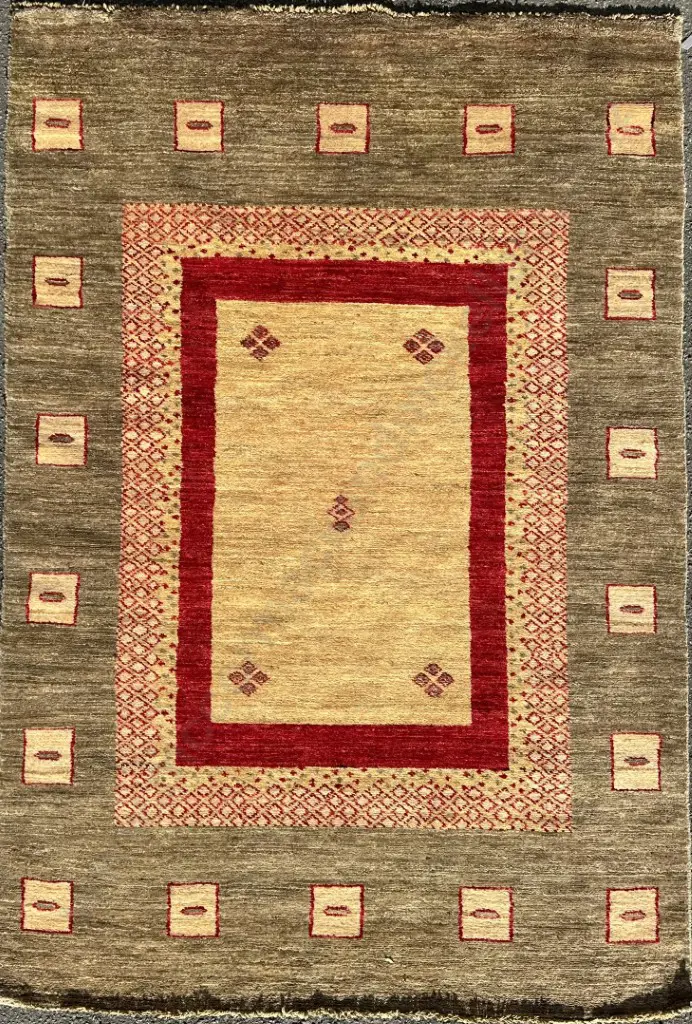 Gabbeh Rug - Woven in Afghanistan, Contemporary finish, 180x120cm Image 1++