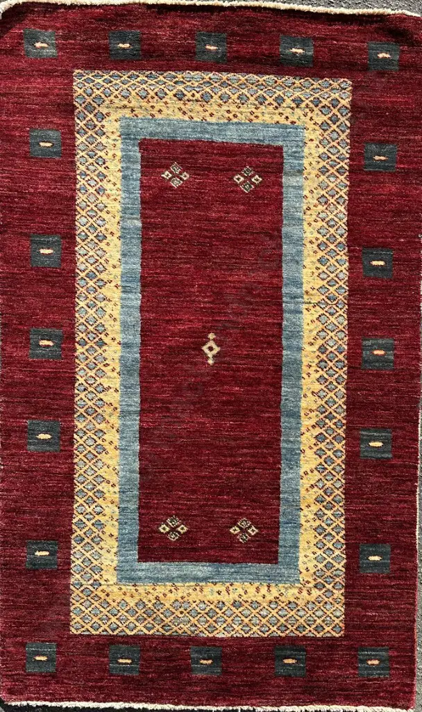 Gabbeh Rug - Woven in Afghanistan, Contemporary Finish, 150x90cm Image 1++