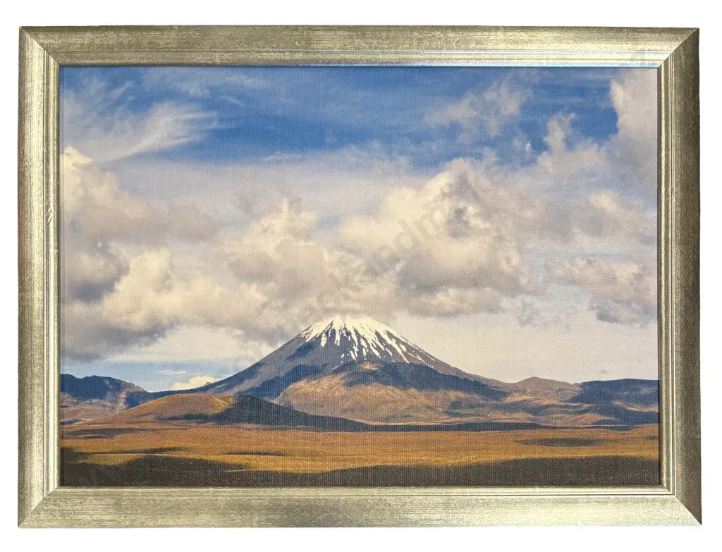 Unsigned - Mount Taranaki, photoprint on canvas, 340x480mm Image 1++