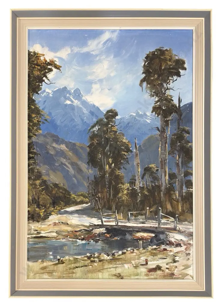 Aston Greathead - Unnamed Creek, Haast Pass, Westland, 750x495mm Image 1++