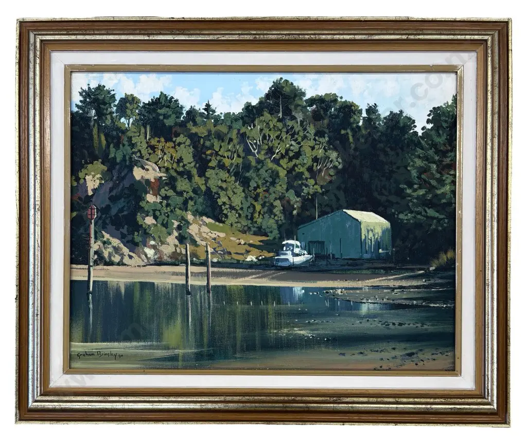 Graham Brinsley - Tutukaka, Northland,  oil on board, 350x450mm Image 1++