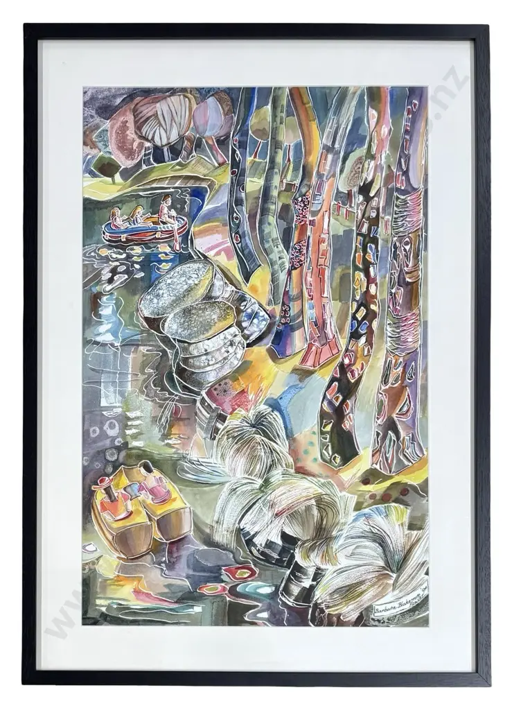 Barbara Blakemore Fowler - The Groynes, 1994, watercolour on paper, 550x350mm Image 1++