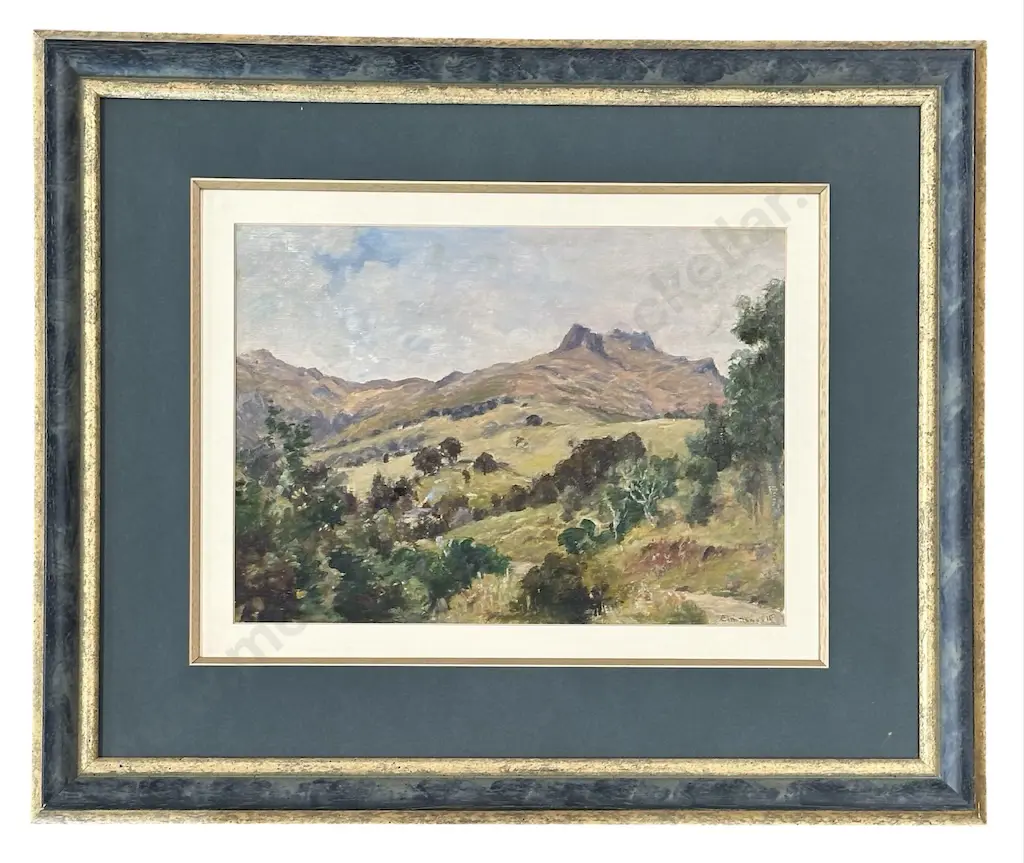 CH Howarth - Kaituna Valley, oil on board, 245x340mm Image 1++