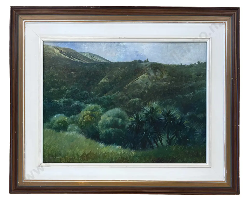 Robert McDowell - Bush & Hills, oil on board, 290x390mm Image 1++