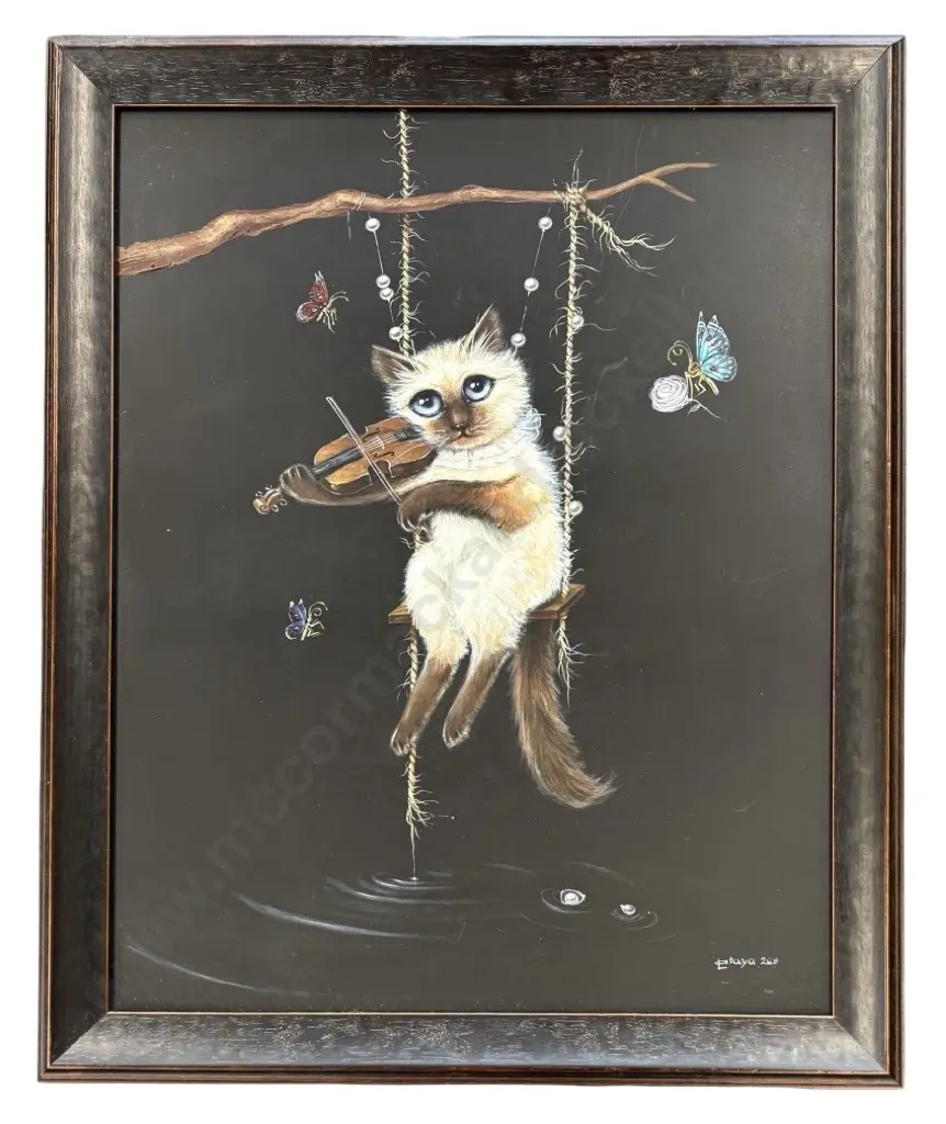 Leila Ataya - Sounds, 2011, acrylic on board, 490x385mm Image 1++
