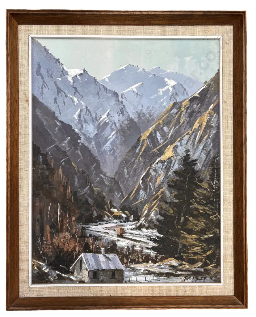 Neil Bartlett - Arrow River Gorge, oil on board. 440x345mm Image 1++