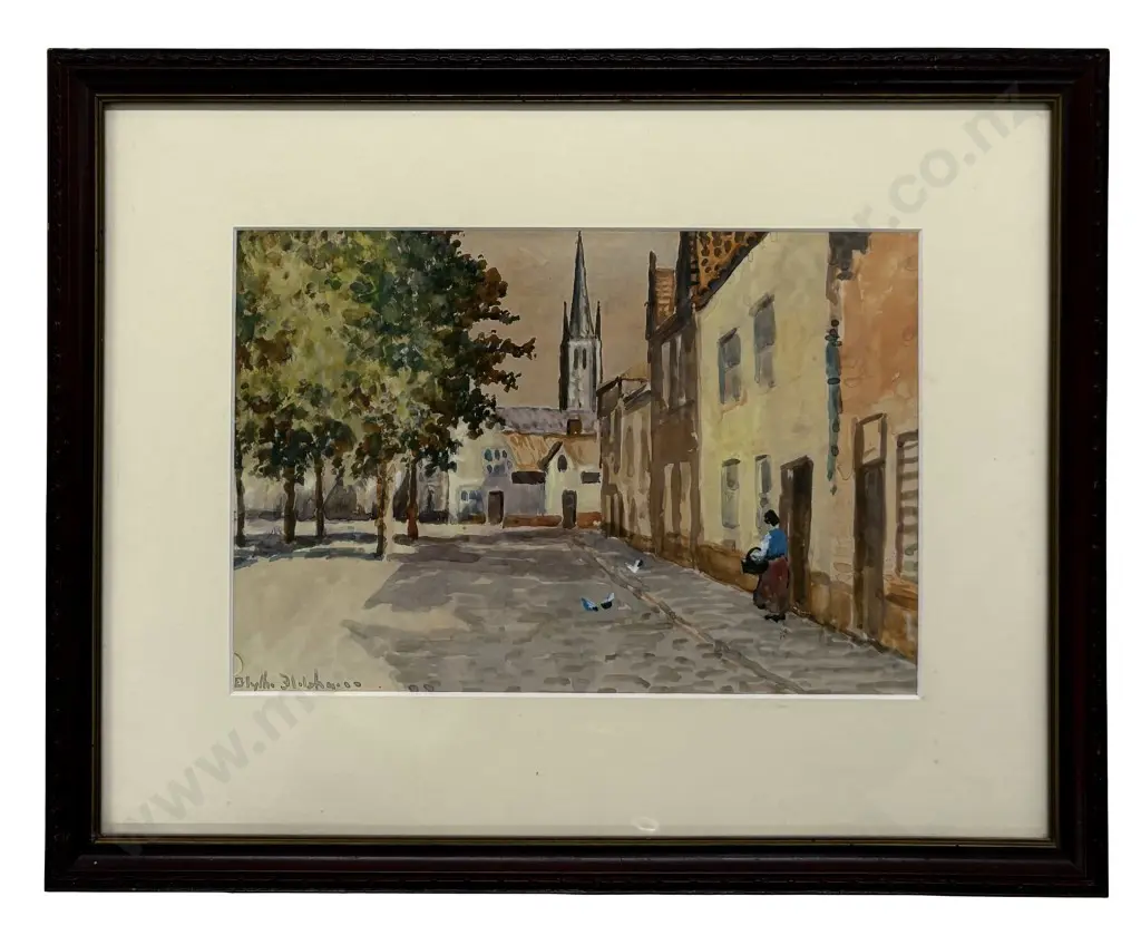 Blythe Fletcher - Suffolk Scene, gouache on paper, 180x270mm Image 1++