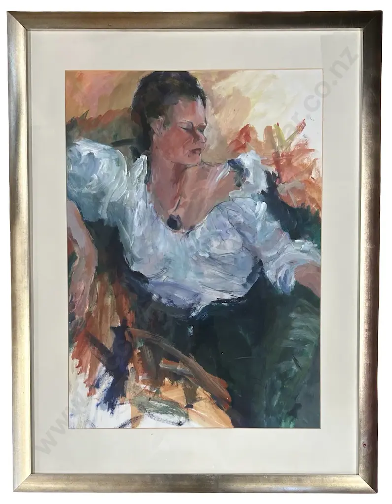 Sylvi - Shirley Muldowney Portrait,  oil on board, 940x670mm Image 1++