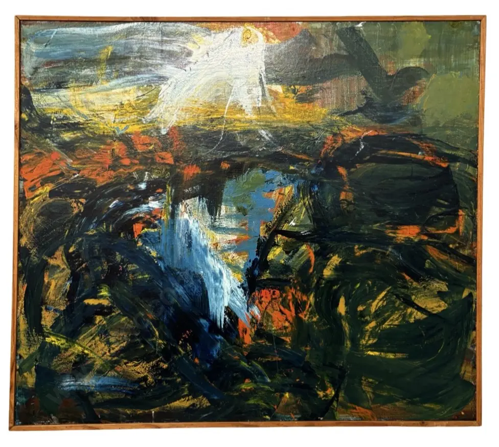 Unsigned - Abstract, oil on board, 160x121mm Image 1++
