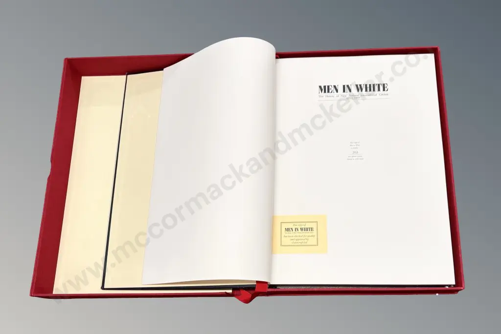 Large Commerative Book - Men in White, 203/1200 Image 1++