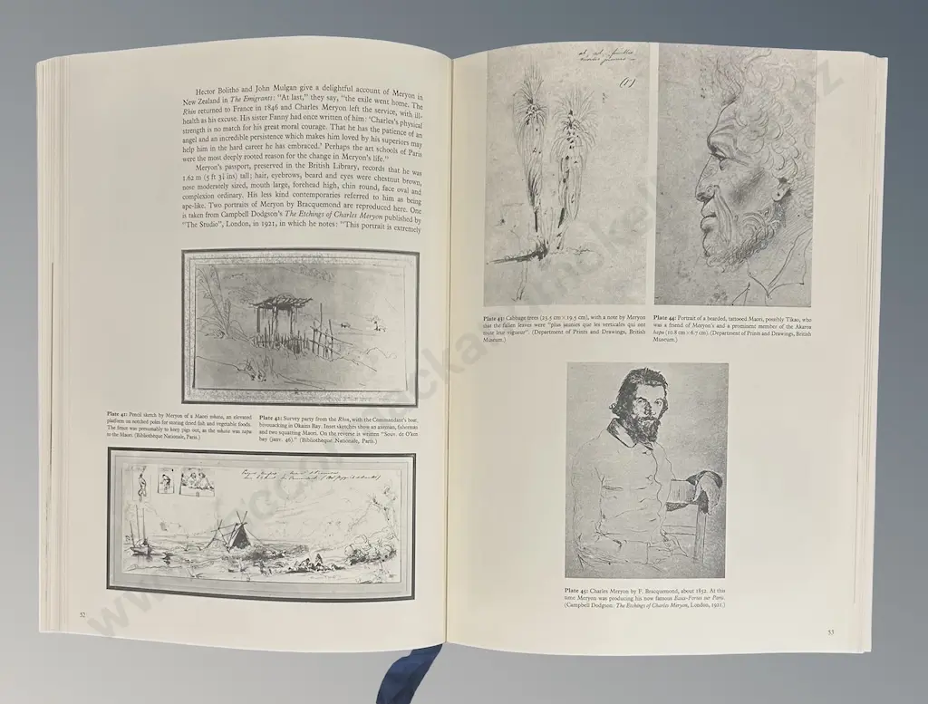 Cased Book of Early Sketches and Charts of Banks Peninsula by Dr P Maling Image 1++