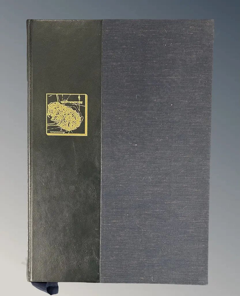 Cased Book of Early Sketches and Charts of Banks Peninsula by Dr P Maling Image 1++