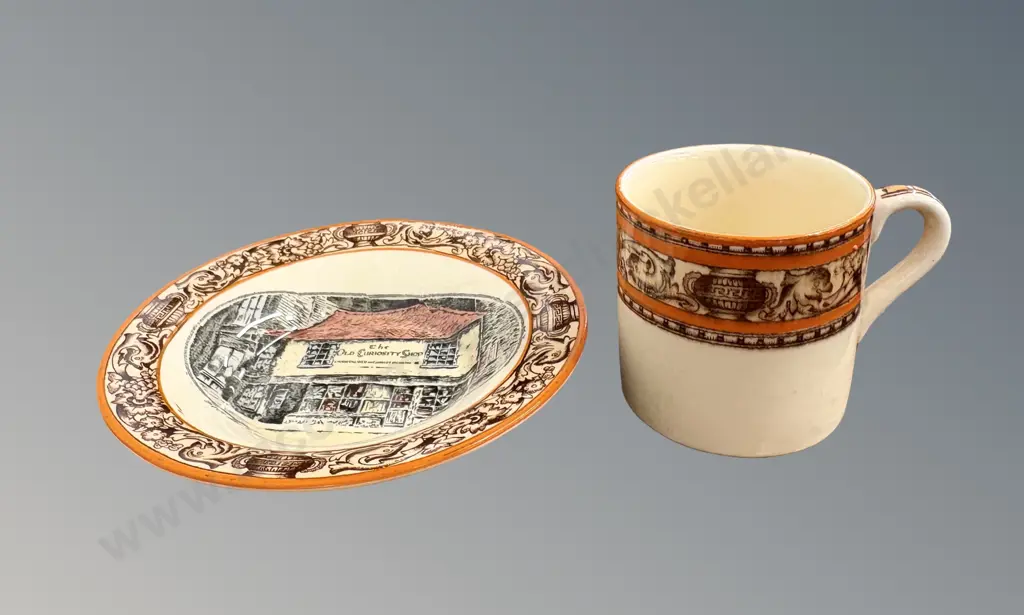 Adams Coffee Cup and Saucer, The Old Curiosity Shop, Portsmouth St, London Image 1++