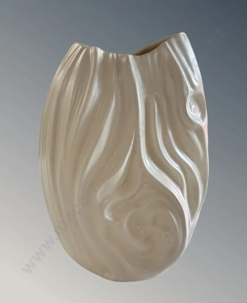 Crown Lynn Driftwood Vase AF - crazing, glaze chip, H19cm Image 1++