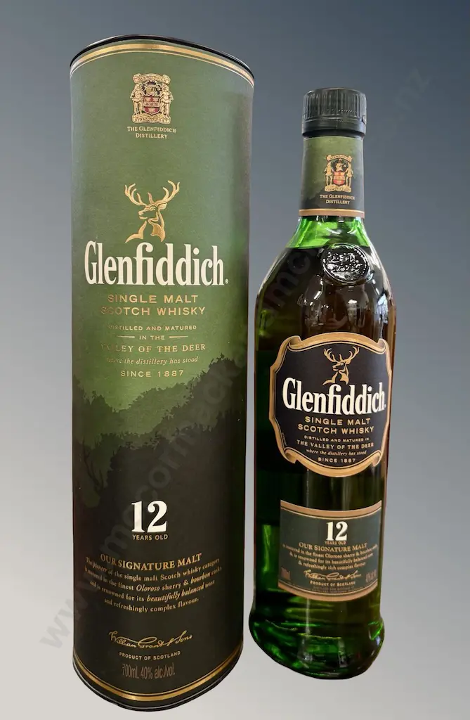 Boxed Glenfiddich Single Malt Whisky, 12 Years Old Image 1++