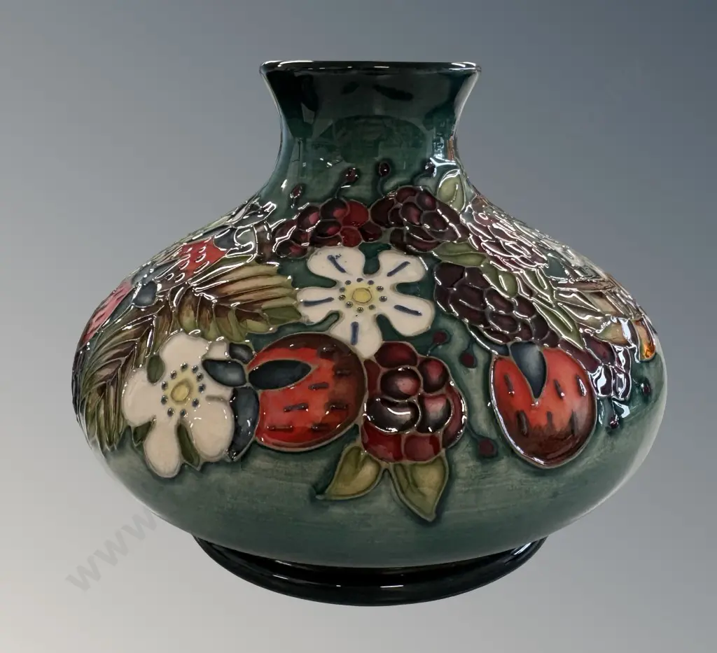 Moorcroft Carousel Pattern Squat Vase H11cm Image 1++
