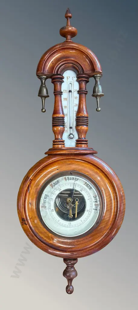 Wooden Banjo Barometer H47cm Image 1++