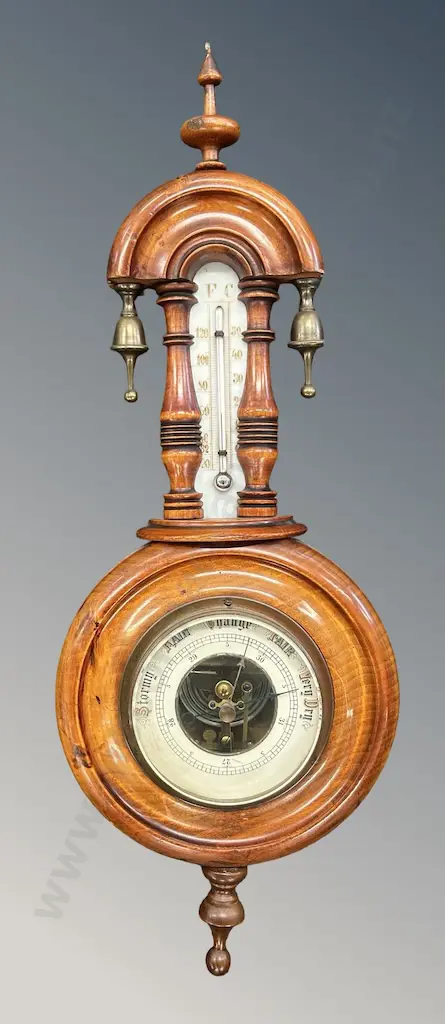 Wooden Banjo Barometer H47cm Image 1++