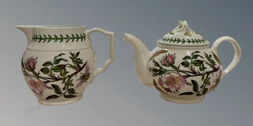 Portmeirion Botanic Garden Series Teapot and Pitcher Image 1++