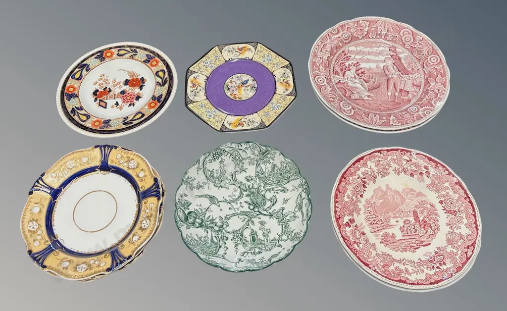 Collection of Porcelain Plates -  Spode, Wedgwood, etc (11) Image 1++