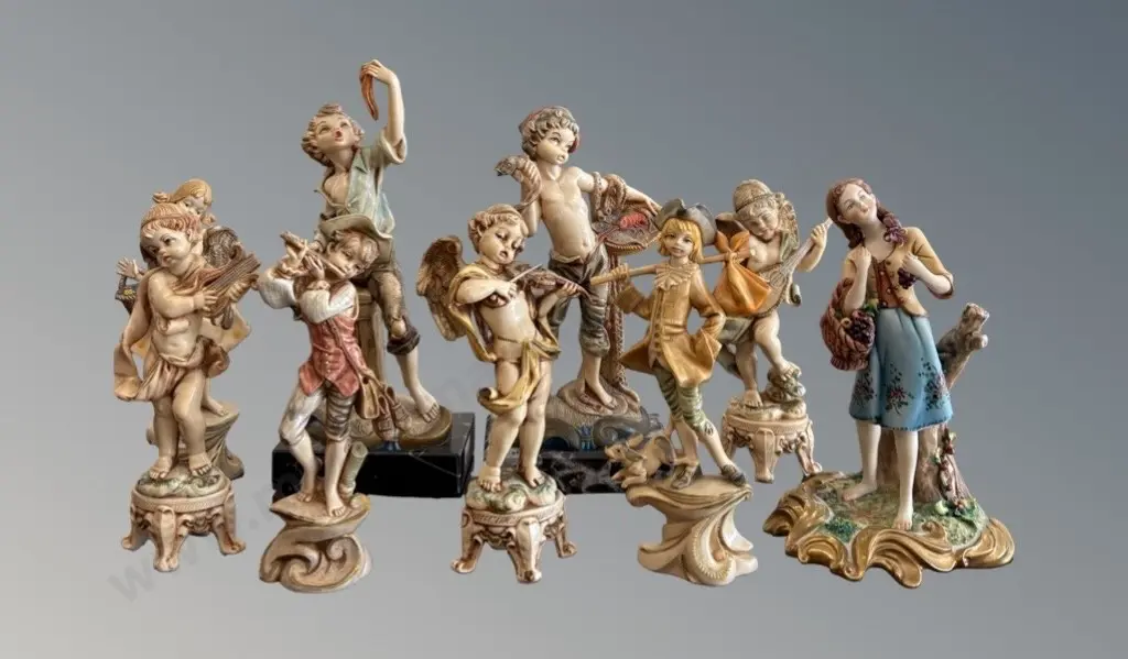 Collection of Simonetti, Italy Depose & Capodimonte Figures H16-18cm Image 1++