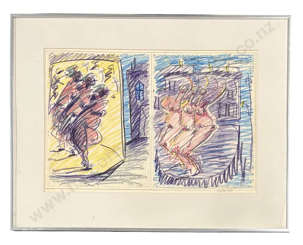 Alan Pearson - Opera Series, Welcome, 1982 - crayon, 365x570mm Image 1++