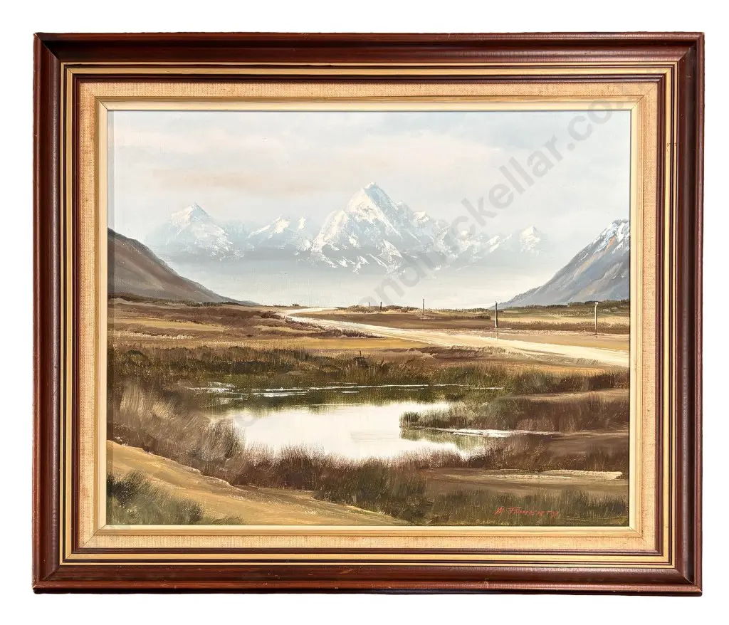 M Finnerty - Mt Cook, oil on board, 390x490 Image 1++