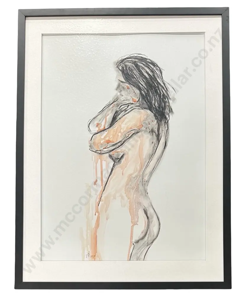 Vicki Knudsen - Figure Study, watercolour on paper, 610x430mm Image 1++