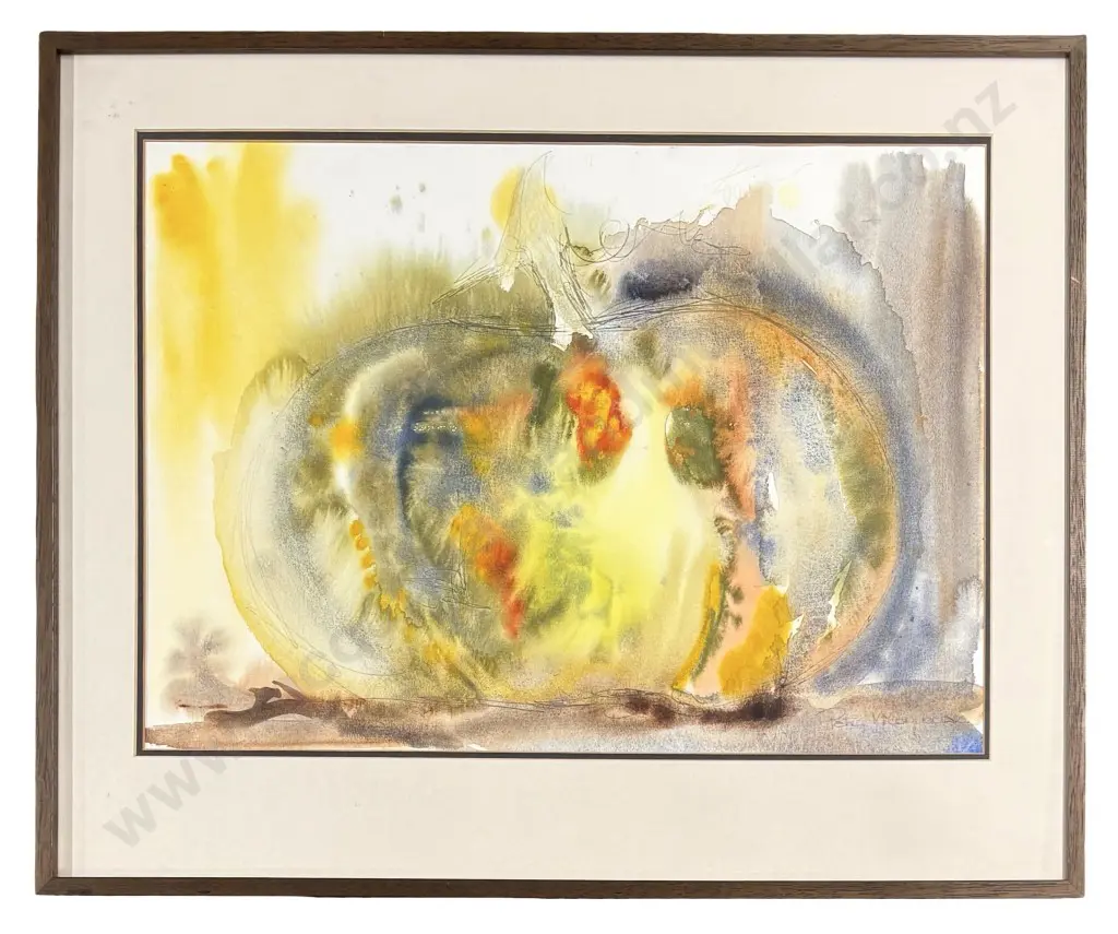 Petra McCorquodale - Pumpkin, watercolour and pen on paper, 405x560mm Image 1++