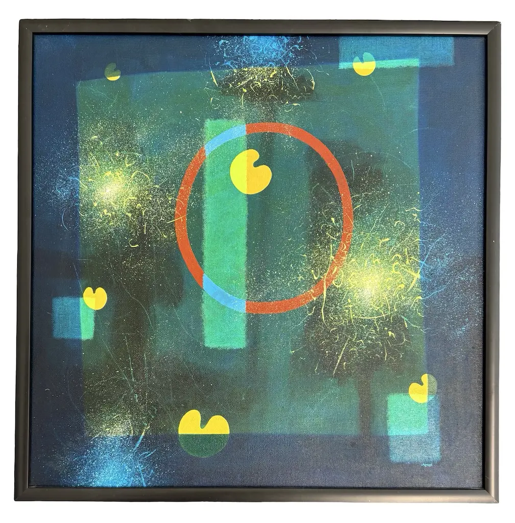 Keith Morant - Seeding, acrylic on canvas, 440x440mm Image 1++