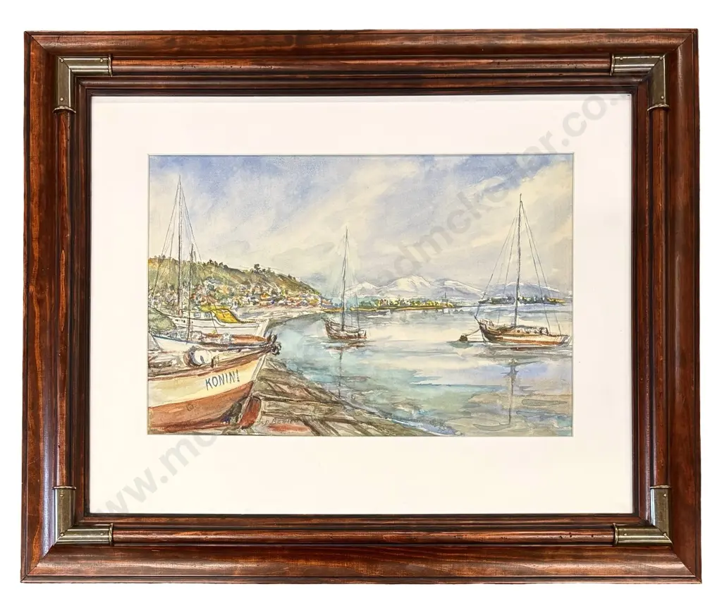 D Bowle - Moncks Bay, Redcliffs, watercolour on paper, 365x545mm Image 1++