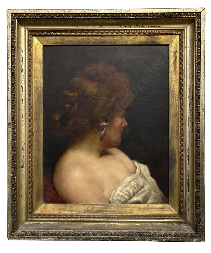 Fritz - Female Study, oil on canvas (AF hole) 490x390mm Image 1++