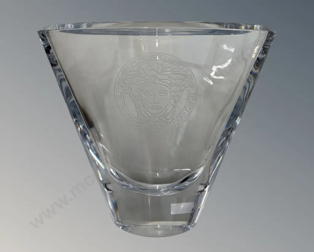 Rosenthal Versace 'Medusa' Crystal Vase H20.5cm Image 1++
