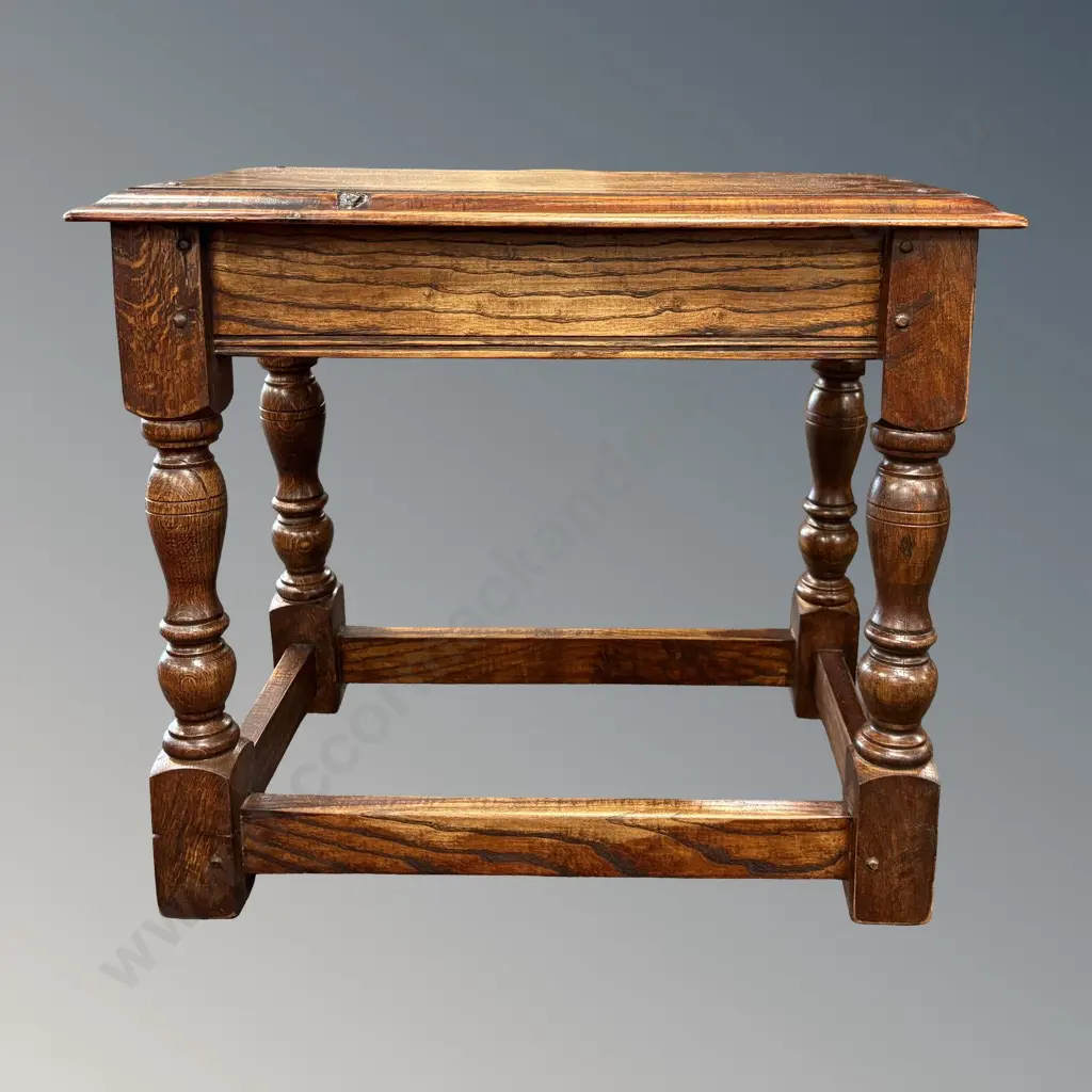 English Ash Joint Stool, L56xH47xD31cm Image 1++