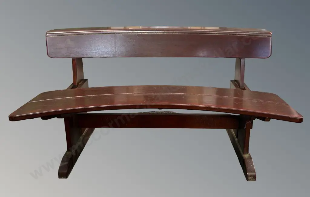 Ethan 1/2 Round Outdoor Bench, L124cm Image 1++