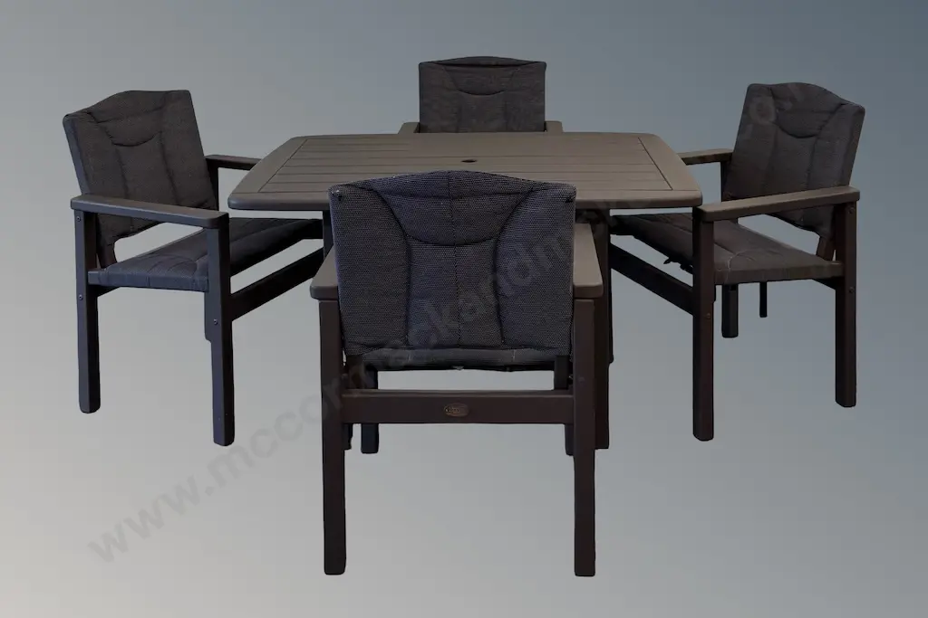 Devon Furniture Outdoor Table and Four Chairs H68xW124xD84.5cm Image 1++