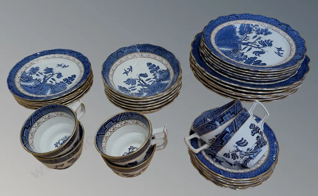 Booths Old Willow 36 Piece Set Image 1++