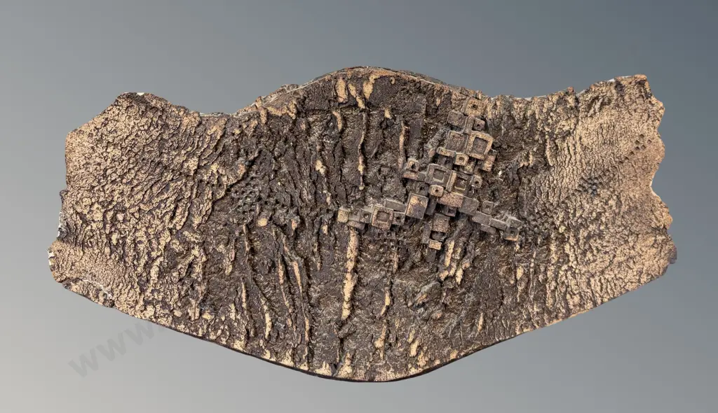 Charles Holmes (Coromandel) Pottery Textured Form W44xH23cm Image 1++