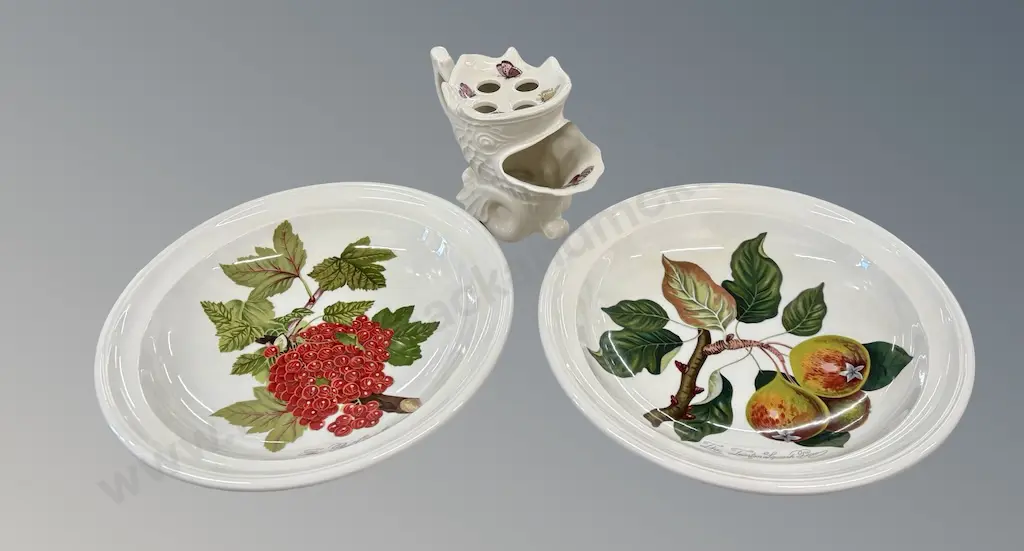 Two Portmeirion Pasta Bowls and Shaving Mug Image 1++