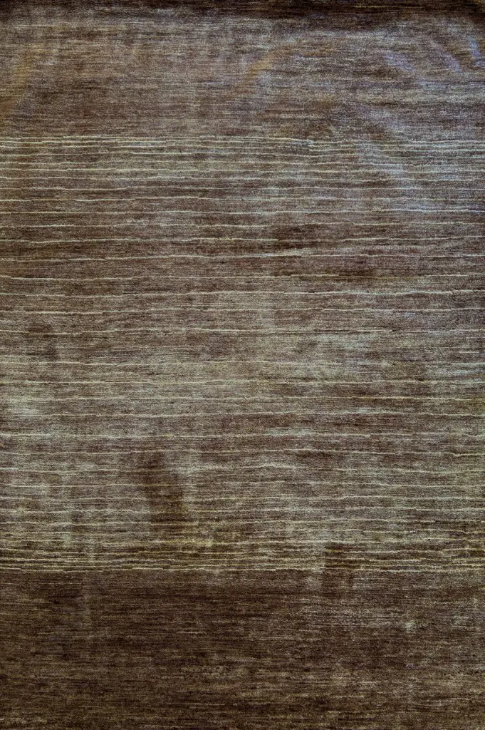 Gabbeh Rug, Afghan Contemporary Weaving – Brown and Tan Abrash Tones 180x124cm Image 1++