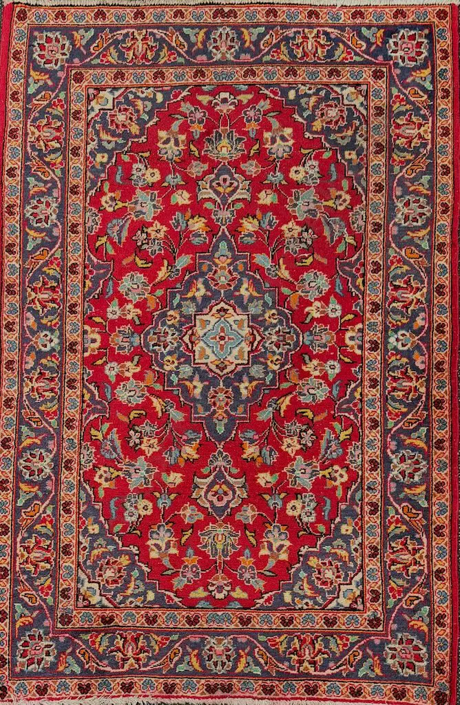 Persian Rug - Red and Mauve Tones, 150x100cm Image 1++