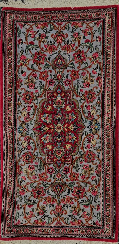 Persian Rug - Blue, Red and Pink Tones 116x59cm Image 1++