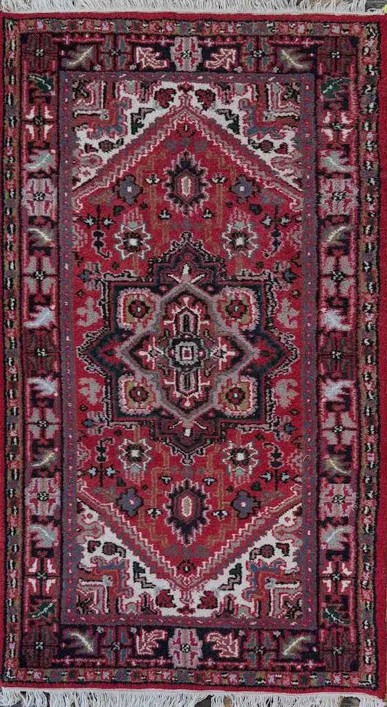 Persian Rug - Pink, Navy and Green Tones 167x94cm Image 1++
