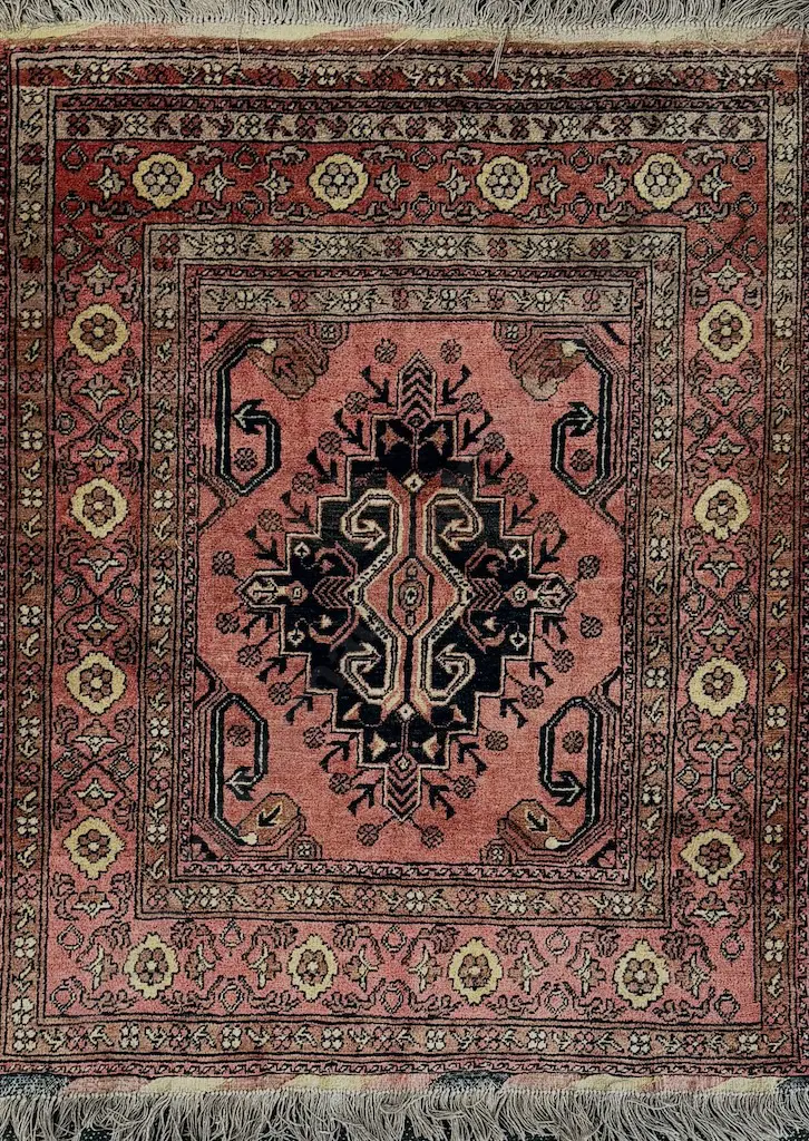 Persian Rug - Pink and Navy Tones 180x139cm Image 1++