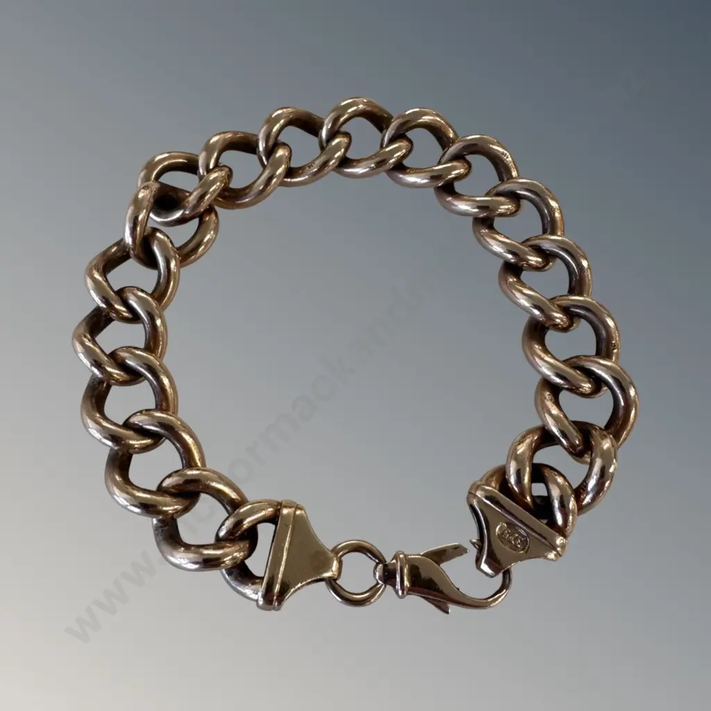 9ct Rose Gold Curb Link Bracelet, L21.5cm, TW65.96gms, refer to valuation Image 1++