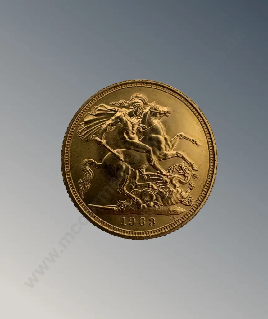 1963 Full Gold Sovereign Image 1++