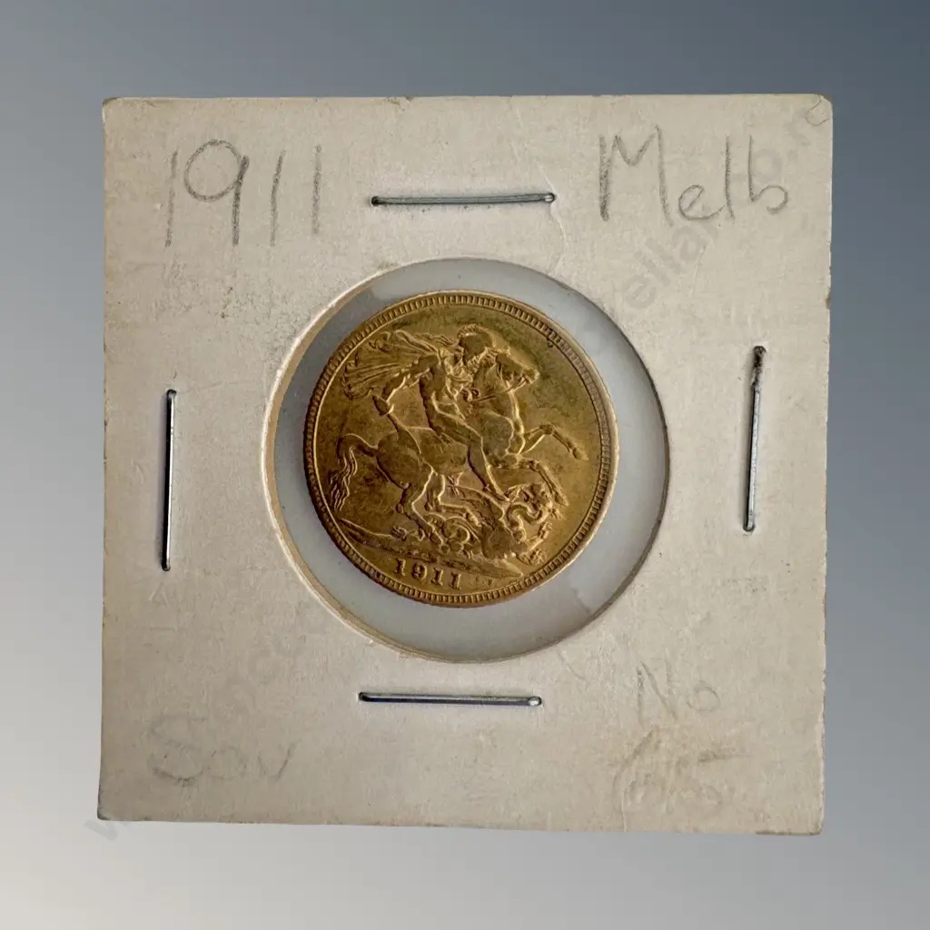 1911 Melbourne Gold Sovereign Image 1++